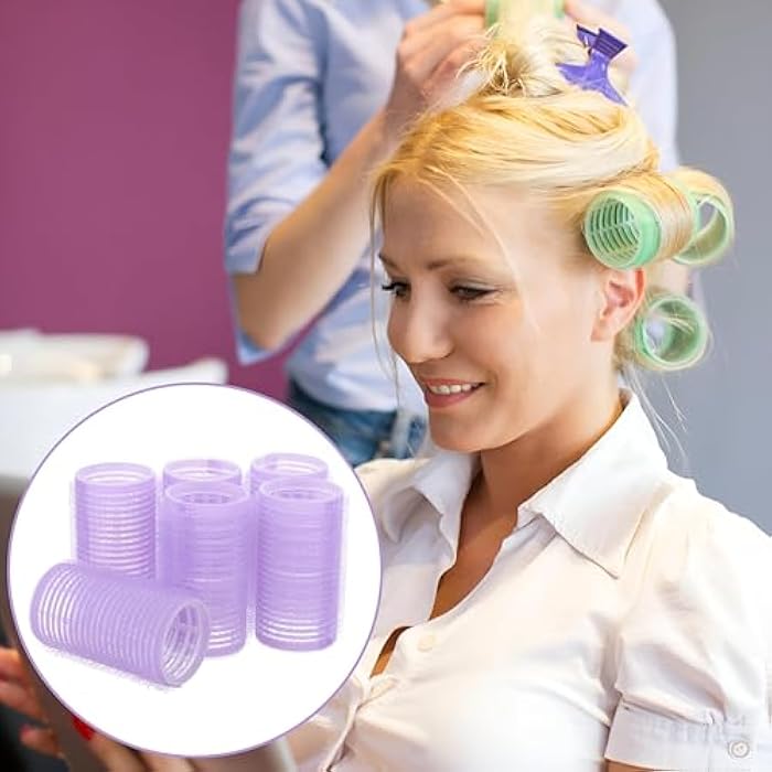 Self Adhesive Rollers - Experience Effortless Curls with These Medium Size Rollers, Self-Holding Design Makes Styling a Breeze, Suitable for All Hair Types (4 Pieces) - Image 5